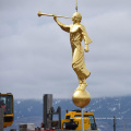 Venda quente Bronze mormon angel moroni statue